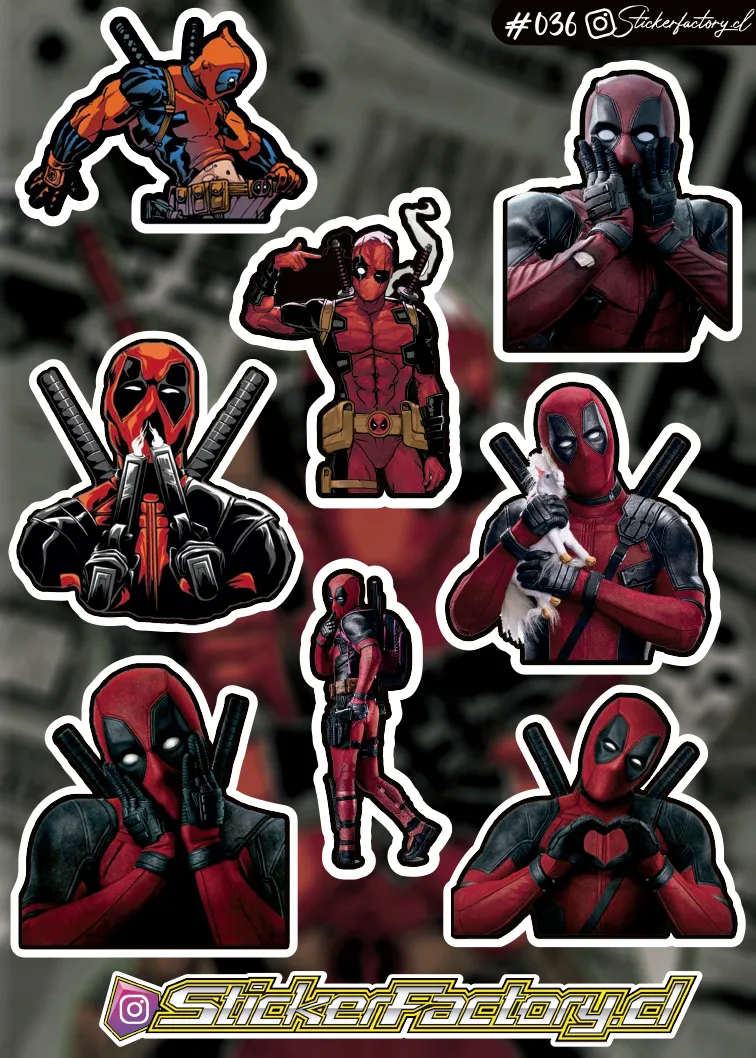 Stickers Deadpool #036