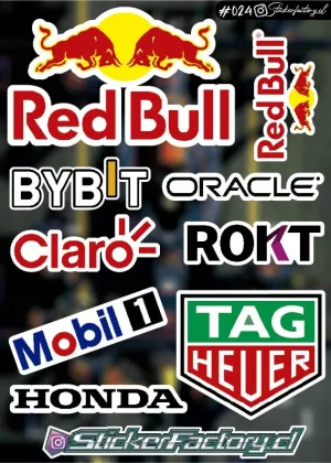 Stickers F1 Red Bull #024 | Claro | Honda