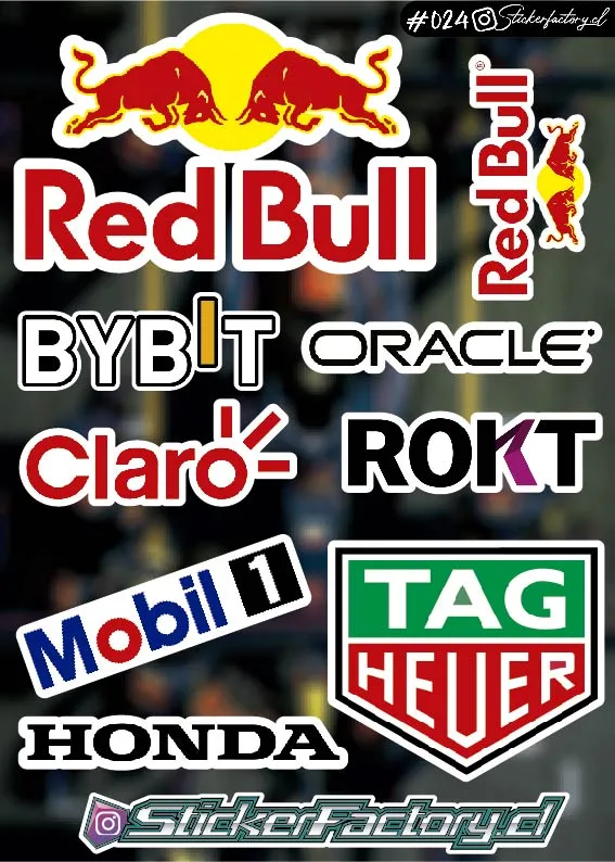Stickers F1 Red Bull #024 | Claro | Honda