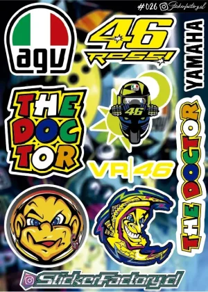 Stickers MotoGp The Doctor #026 | Yamaha | Agv