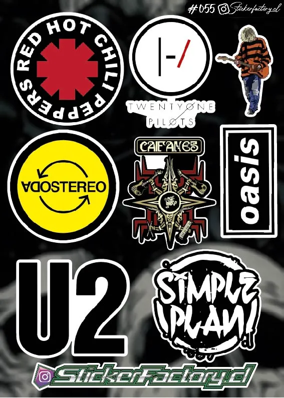 Stickers Bandas de Rock #055 | Soda Stereo | Oasis