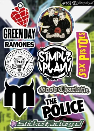 Stickers Bandas de Rock #058 | The Police | Green Day