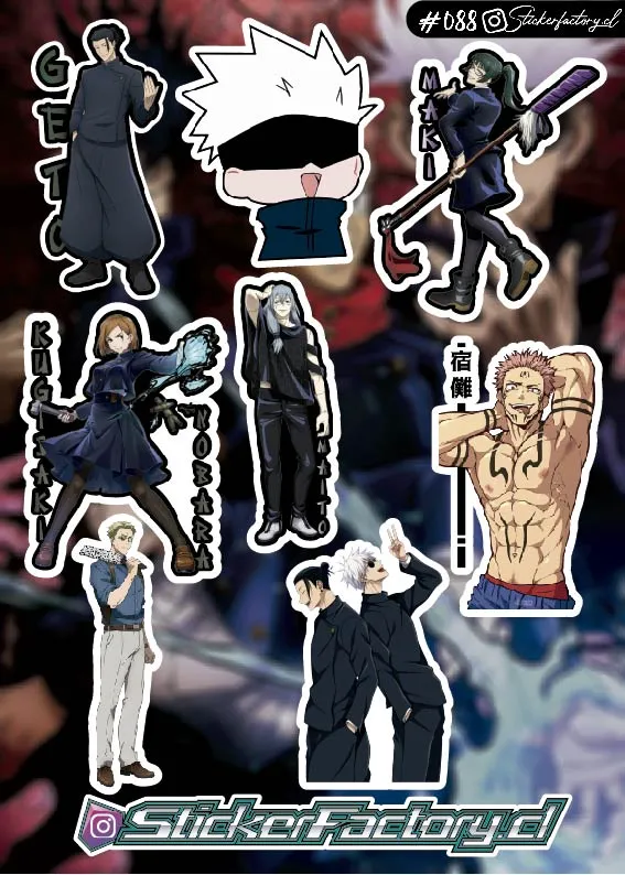 Stickers jujutsu kaisen #088