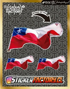 Sticker BANDERAS CHILE #1006
