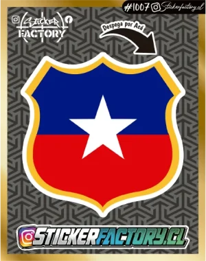 Sticker BANDERAS CHILE #1007