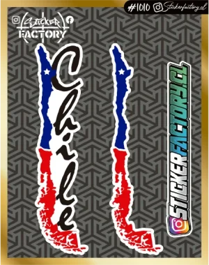 Sticker BANDERAS CHILE #1010