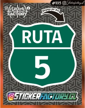 Sticker RUTA 5 #1013