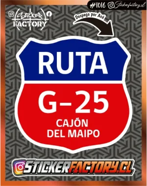 Stickers CAJÓN DEL MAIPO #1016