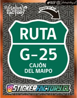 Sticker CAJÓN DEL MAIPO #1017