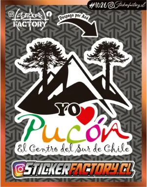 Sticker PUCÓN CHILE #1026