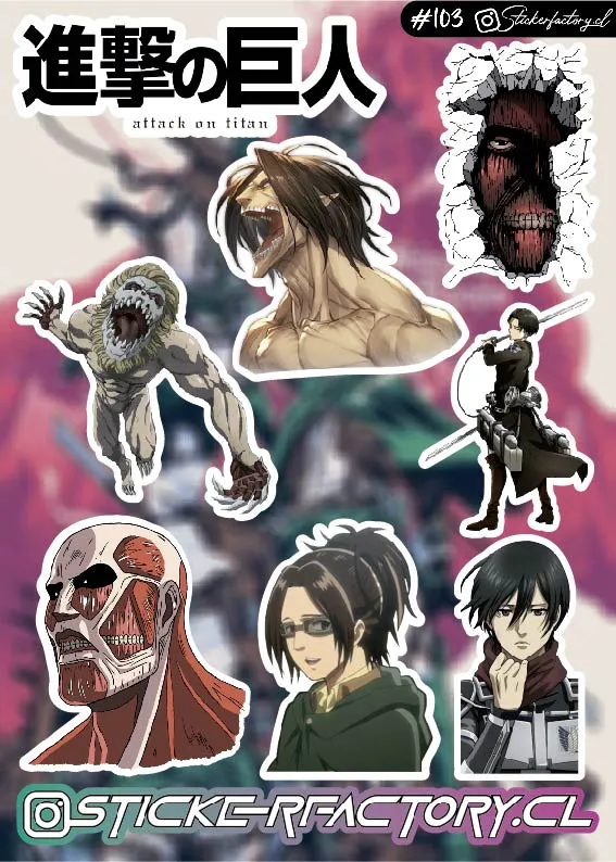 Stickers Shingeki no kyojin #103