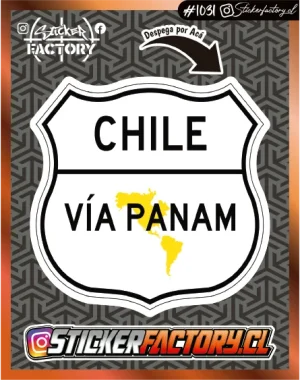 Sticker VÍA PANAM CHILE #1031