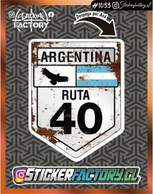 Sticker RUTA 40 ARGENTINA #1033