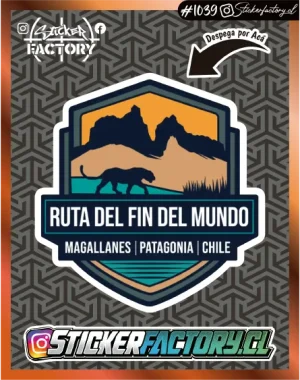 Sticker RUTA DEL FIN DE LA PATAGONIA  #1039 | MAGALLANES | PATAGONIA | CHILE