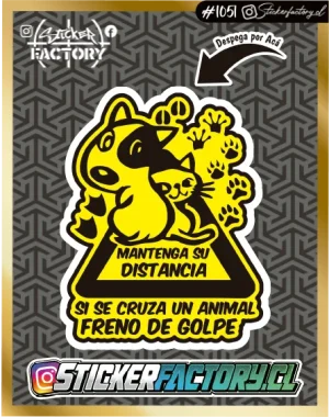 Sticker FRENO POR LOS ANIMALES #1051