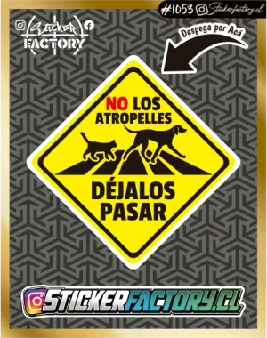 Sticker FRENO POR LOS ANIMALES #1053