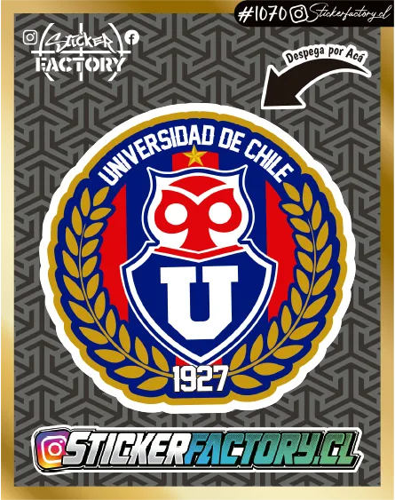 Sticker U DE CHILE #1070