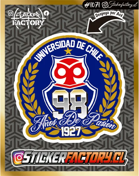 Sticker U DE CHILE #1071