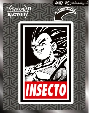 Sticker INSECTO - VEGETA  #1117