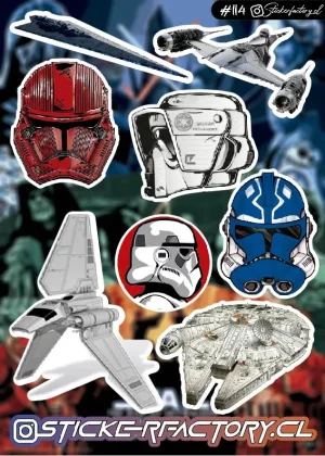 Stickers Stars Wars Naves y Troopers #114