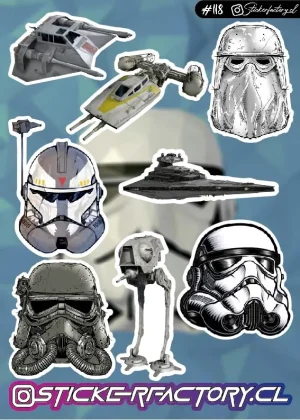 Stickers Stars Wars Naves y Troopers #118