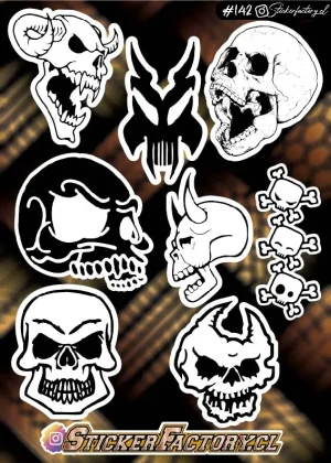 Stickers Calaveras Holográficos #142