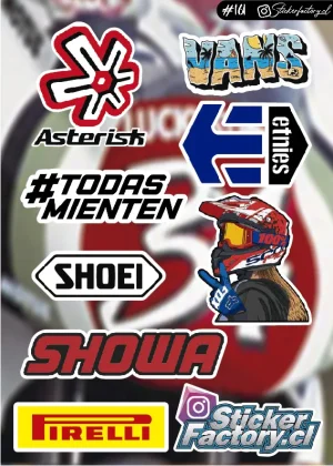 Stickers Marcas Motos #161 | Shoei | Pirelli
