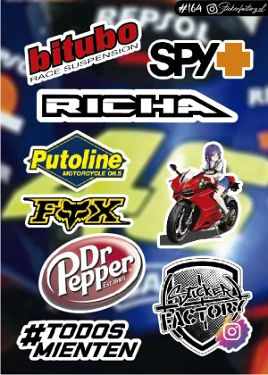 Stickers Marcas Motos #164 | Fox | Spy+