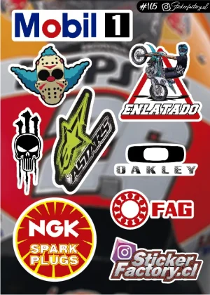 Stickers Marcas Motos #165 | Mobil 1 | Fag
