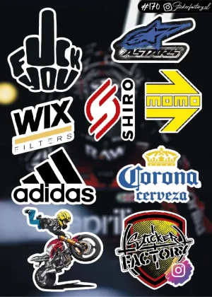 Stickers Marcas Motos #170 | Adidas | Momo