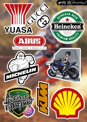 Stickers Marcas Motos #178 | KTM | ABUS