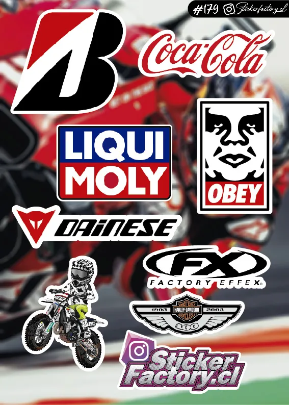 Stickers Marcas Motos #179 | Deinese | OBEY