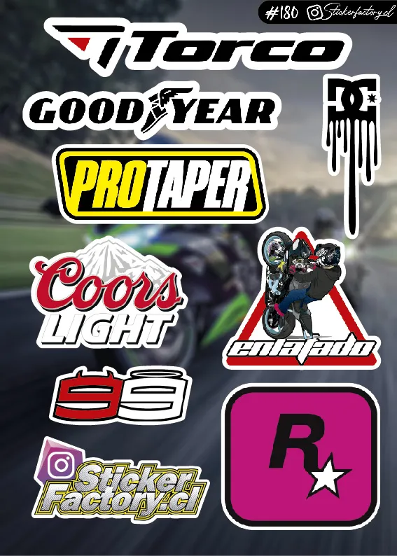 Stickers Marcas Motos #180 | Protaper | Rockstar