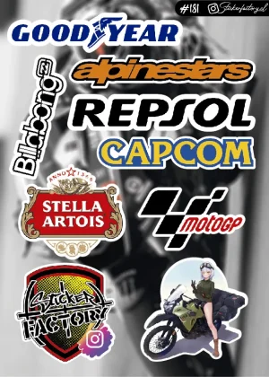 Stickers Marcas Motos #181 | MotoGp | Billabong