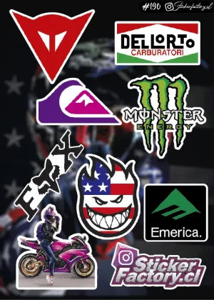 Stickers Marcas Motos #190 | Dellorto | Fox