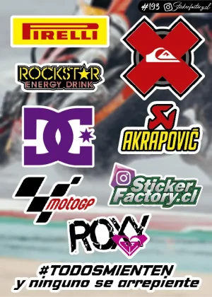 Stickers Marcas Motos #193 | Pirelli | Dc Shoes