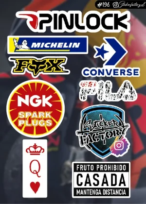 Stickers Marcas Motos #196 | NGK | Michelin