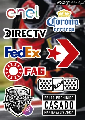 Stickers Marcas Motos #202 | Fedex | Converse