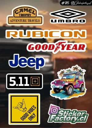 Stickers Marcas Autos #215 | Jeep | Umbro