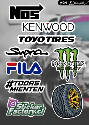 Stickers Marcas Autos #219 | Kenwood | Fila
