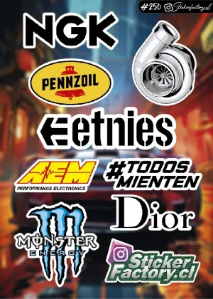 Stickers Marcas Autos #250 | Pennzoil | Monster