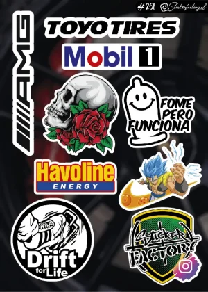 Stickers Marcas Autos #251 | Toyotires | Mobil 1