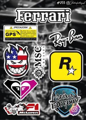 Stickers Marcas Autos #253 | Ray ban | Roxy