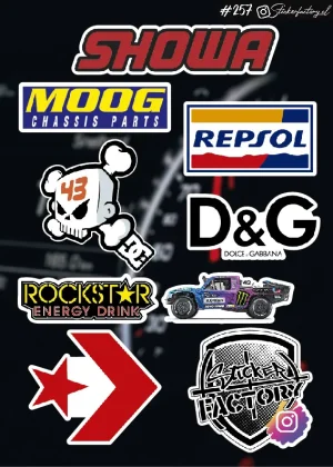 Stickers Marcas Autos #257 | Showa | Repsol