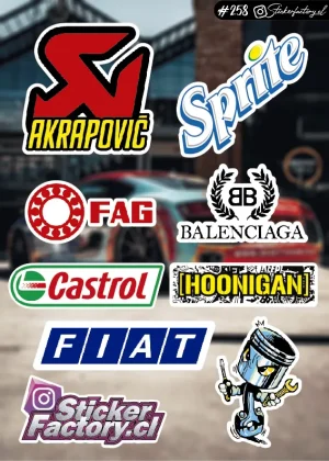 Stickers Marcas Autos #258 | Fiat | Castrol