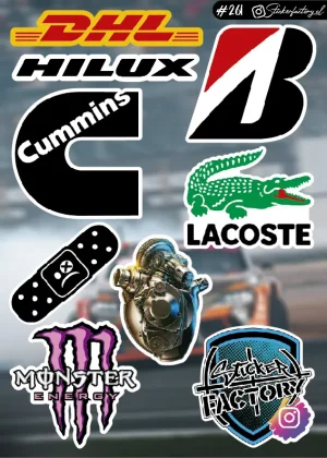 Stickers Marcas Autos #261 | Lacoste | DHL