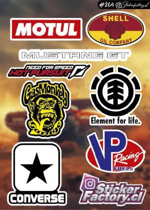Stickers Marcas Autos #264 | Motul | Munstang