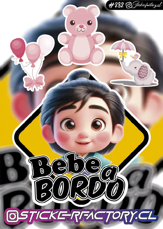 Stickers Bebé a bordo #282