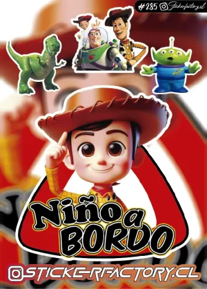 Stickers Niño a bordo #285