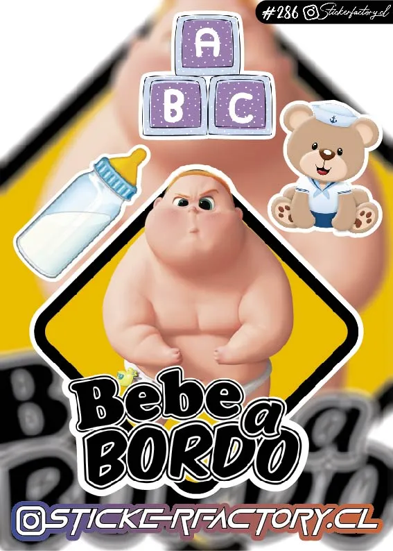 Stickers Bebé a bordo #286
